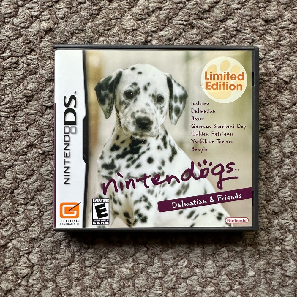 Nintendo DS - Ninten Dogs Dalmatian and Friends. Game gently used.